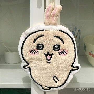【全店免運 新北發貨】家用烏薩奇可愛吉伊小八擦手巾卡通珊瑚速幹浴室印花時尚掛式抹布抹布