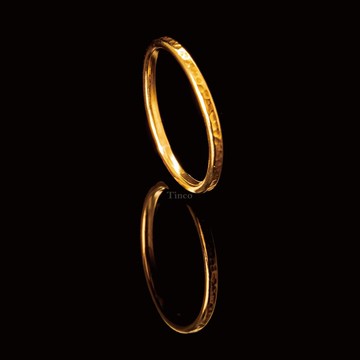 【職人金工系列】黃銅線戒 / 鍛敲錘目紋