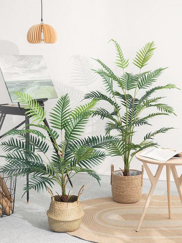散尾葵仿真綠植盆栽大型仿生假綠植植物裝飾室內擺件假樹仿真樹