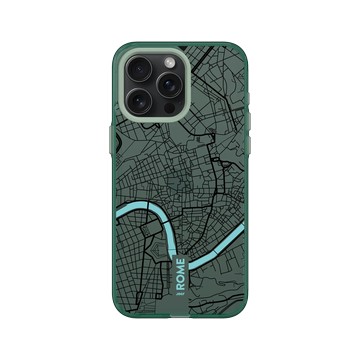 iPhone 15 Pro Max Clear 憂墨綠 - JOCR - Rome (Black Logo)