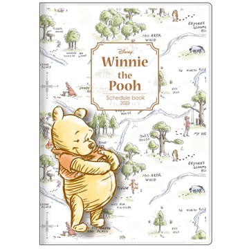 【震撼精品百貨】2023年 掛曆/年曆/手帳~小熊維尼 Winnie the Pooh 2023 B6行事曆手帳本-地圖*68539