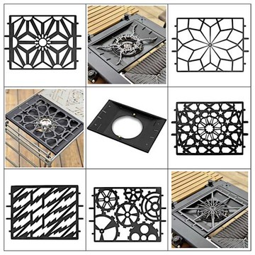 詫祭戶外黑化IGT爐頭支架適配sp款GS450改裝不銹鋼黑鐵爐架鈦爐架