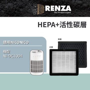 適用 NICONICO NI-DC1004 雙效空氣清淨電子除濕機 HEPA+活性碳 濾網 濾芯 濾心