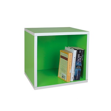 PMU 必美優 紙製一格置物櫃  無毒紙原料  環保安全  DIY組裝簡易  搬運不費力  綠色