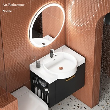 洗臉盆 洗手台 浴室櫃組合 小戶型浴室櫃衛生間洗手盆櫃組合帶側邊收納窄邊洗臉盆陶瓷洗漱臺 破損包賠