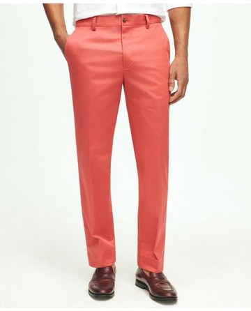 Brooks Brothers Men's Milano Slim-Fit Stretch Advantage Chino Pants | Red | Size 36 32