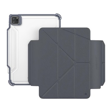 JTLEGEND Mighty Transformer相機快取可拆面蓋防摔皮套 含Apple pencil筆槽 + 磁扣  灰藍色  1個  iPad Pro 11 2024