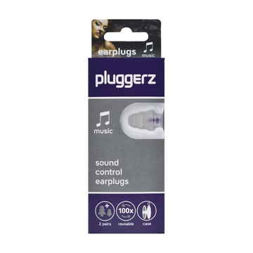 Pluggerz 音樂耳塞 聲音濾波器 2副裝 重複使用 附盒  1盒