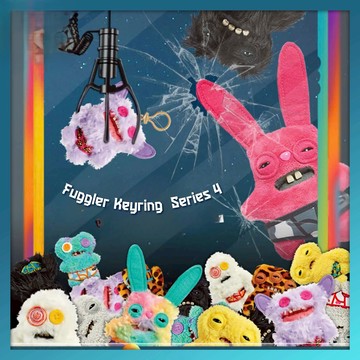 【FUGGLER】放克牙寶/牙齒怪 5吋 掛飾 S4(隨機出貨)【墊腳石】吊飾 鑰匙圈
