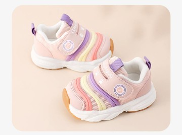 【NikoKids】軟底小童鞋/小童運動鞋/毛毛蟲鞋/粉色( NK773)