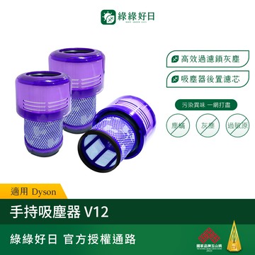適用 Dyson戴森 V12 手持吸塵器後置濾網 吸塵器耗材 吸塵器配件 綠綠好日