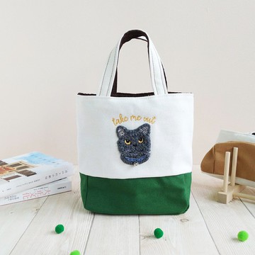 *帶我出門*  雙杯提袋/飲料袋 小藍貓 鈴鐺貓咪系列