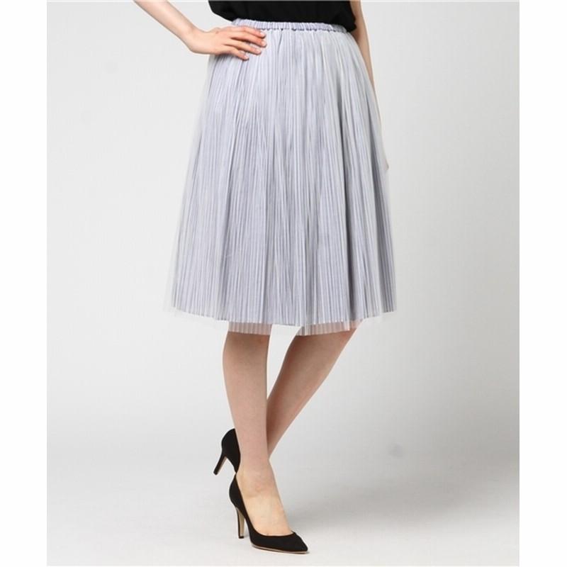 Fellini ストライプチュールスカート きれいめ 爽やか フェミニンで上品な印象を与えてくれます ブルー ホワイト ベージュ Women スカート スカート 通販 Lineポイント最大0 5 Get Lineショッピング