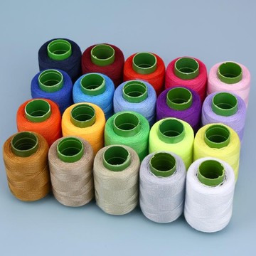 縫紉線 5個裝家用手工縫紉線302滌綸線縫衣線小卷寶塔線黑色白色手縫線