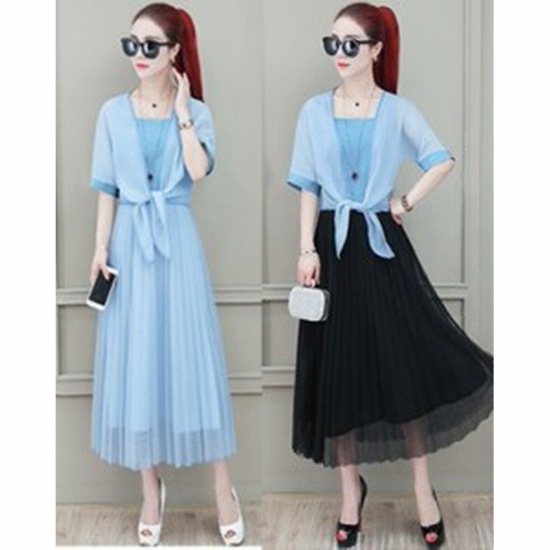 ワンピース レディース プリーツワンピース キャミワンピース 無地 ロング丈 ハイウエスト メッシュ 通販 Lineポイント最大1 0 Get Lineショッピング