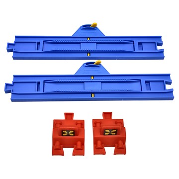 TAKARA TOMY PLARAIL 鐵道王國 停車轉轍器  藍色 + 紅色  1組  31 x 15 x 4cm