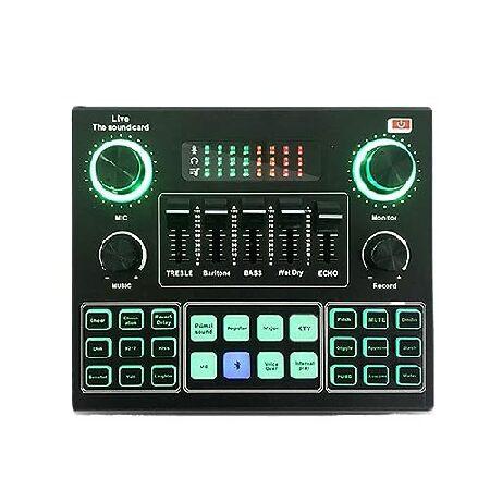 dj mixer V9SJ External Audio Mixer Live Sound Card Mobile Phone Voice Changer Karaoke Broadcast Recording Home KTV Game Music Singing V10