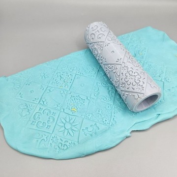 粘土 紋理 藝術 輥套裝 家用 新品 黏土 套裝 高顏值 圓形 網紅 翻糖模具 黏土工具