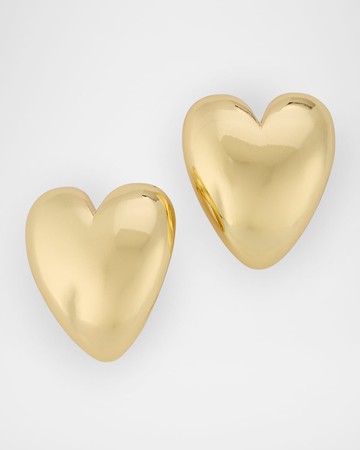Heart Huggie Earrings, Large