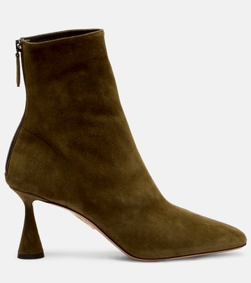 Aquazzura Amore 75 suede ankle boots