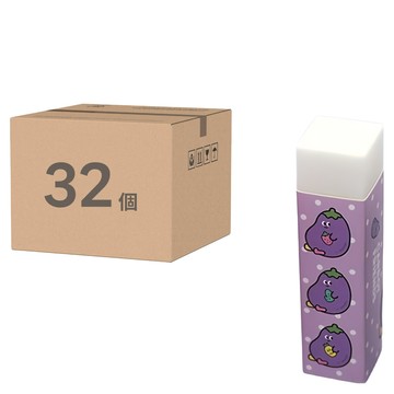 PINKFOOT 蔬果圖案長方型橡皮擦組 可愛卡通造型  混色  32個