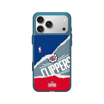 iPhone 17 Pro Max Clear (相機按鈕) 夜幕藍 - NBA - 熱血系列-洛杉磯快艇 L.A Clippers - Sweat and Tears