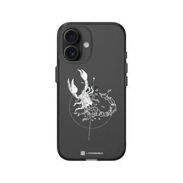 iPhone 16 Clear (相機按鈕) 酷墨灰 - Kerby Rosanes - 蠍子 - 白