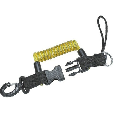 《Problue》單邊旋轉鉤彈性連接扣｜【IDiver海怪水下】單邊 彈性金屬繩 收納掛鉤 連接扣 潛水