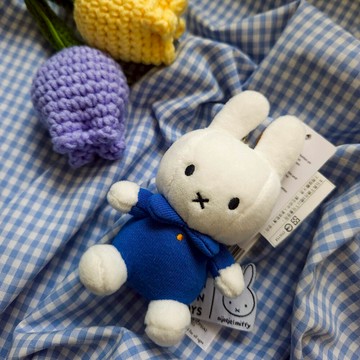 BON TON TOYS｜Miffy米菲兔鑰匙圈-經典藍 10cm