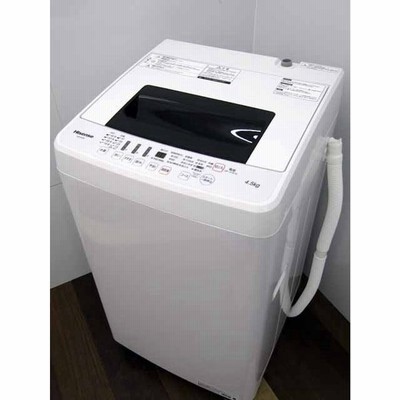 美品】 モデルルーム配置品/Hisenseホワイト冷凍冷蔵庫&東芝4.5kg全 ...