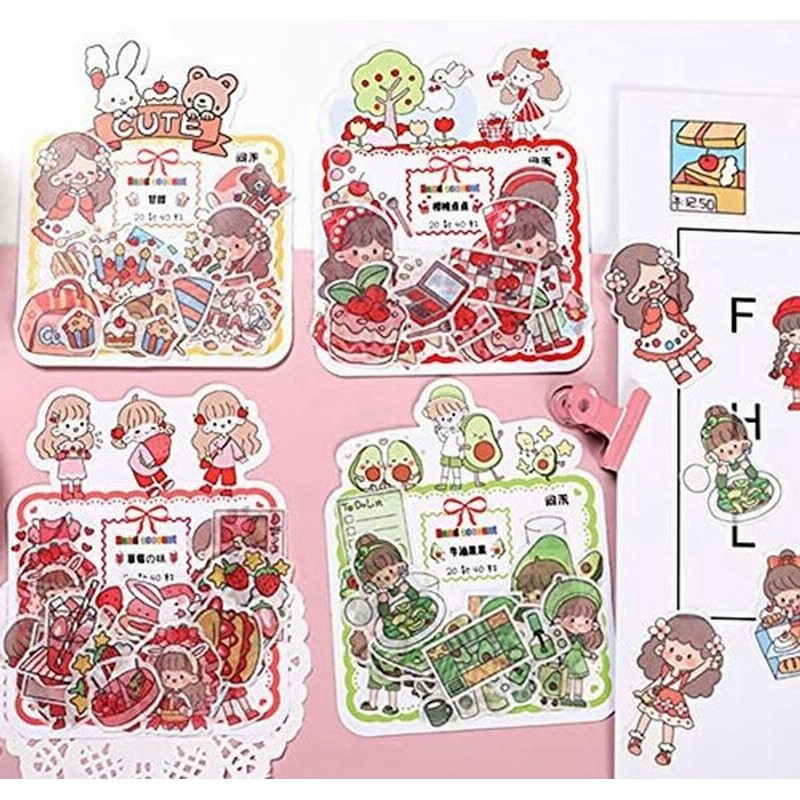 フレークシール 160枚セット ステッカー 可愛い女の子 おしゃれ 小さめ ごほうび ご褒美 スケジュール 手紙 カレンダー Diy 手作り 通販 Lineポイント最大0 5 Get Lineショッピング