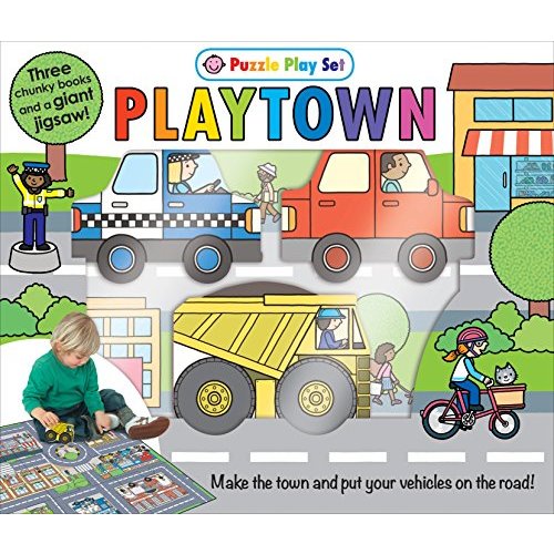 Puzzle Play Set: Three Chunky Books and a Giant Jigsaw Puzzle! (Playtown)