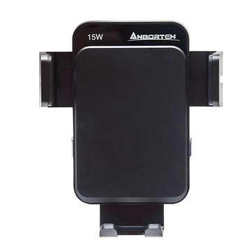 ANBORTEH 安伯特 感應聯動無線充電車用/汽車/車載手機架 附支架伸縮臂吸盤  黑色  1個