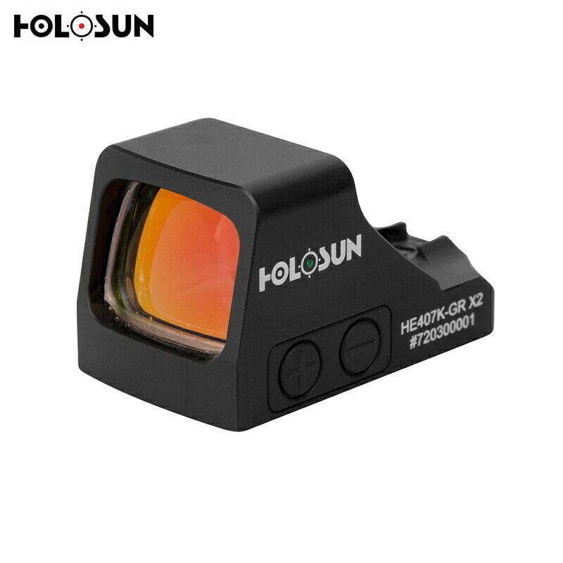 HOLOSUN HE407K-GR X2 Open Reflex レッド ドットサイト