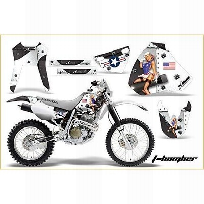 Honda xr400?1996???2004?MXダートバイクグラフィックキットステッカーデカールXR 400?tbombホワイト グラフ