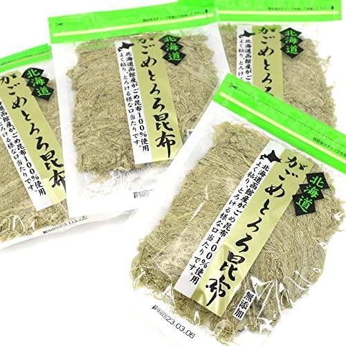 とろろ昆布 無添加 がごめ昆布100％ 納谷とろろ とろろこんぶ 4袋セット(30g×4) チャック袋入 がごめ昆布 がごめとろろ昆布 がごめこんぶ