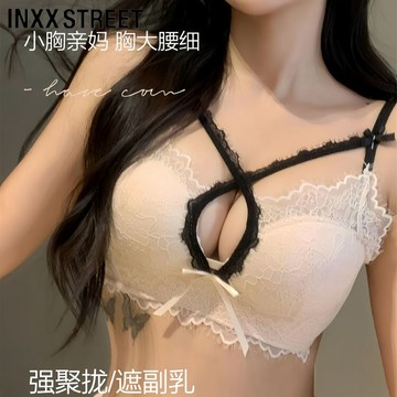 ✨臺灣出貨✨INXX STREET凡爾賽玫瑰小胸聚攏內衣女顯大純欲性感蕾絲乳膠文胸