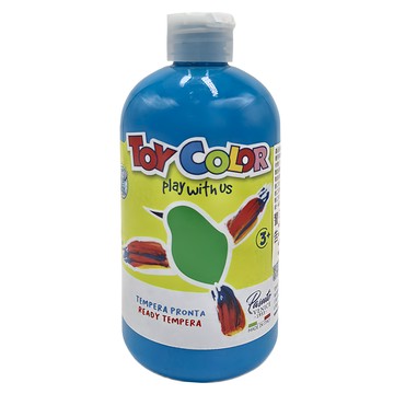 義大利 TOY COLOR 無毒水洗蛋彩顏料 天空藍 500ml 兒童安全  1色