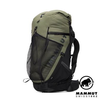 【Mammut 長毛象】Ducan Spine 70-80 動態背負健行後背包 70-80L 沼澤綠/黑 #2530-01510