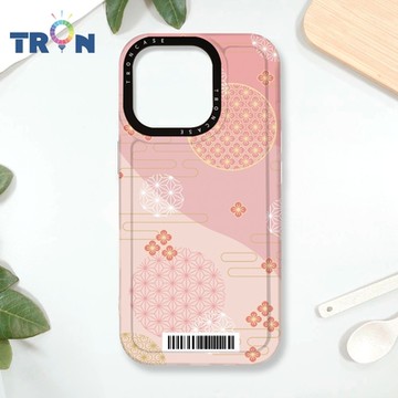 TRON IPHONE 16 PRO 日系和風圓點散花系列 防摔 MAGSAFE 磁吸 太空載具殼 透白 手機殼