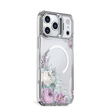 apbs iPhone 全系列 防震雙料隱形立架磁吸手機殼-寧靜紫