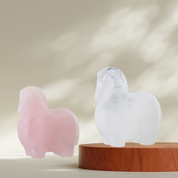 【weborn】安心感情順順組(粉水晶+白水晶)