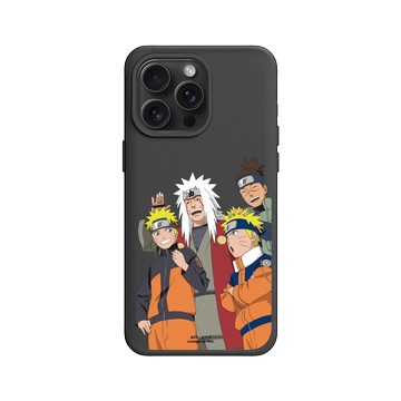 iPhone 15 Pro Max SolidX 黑 - 火影忍者 Naruto - 鳴人&自來也&伊魯卡老師