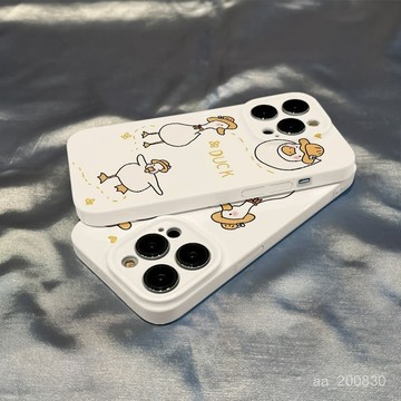 ✨限時下殺✨菲林三衹鴨子適用蘋果16/14promax手機殻iPhone13/8plus/12硬15/X