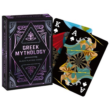 希臘神話黑鑽撲克牌  紫藤蔓  1個  1盒
