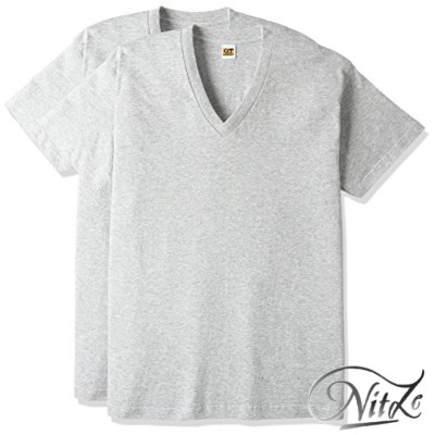[グンゼ] インナーシャツ G.T.HAWKINS BASICPACKT-SHIRT 綿100% VネックTシャツ 2枚組 HK10152 メンズ