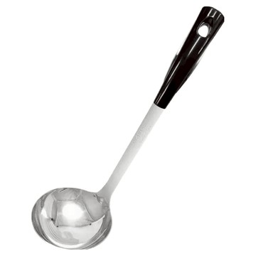 CLARE 晶鑽316中湯勺  中  1支  銀色 + 黑色