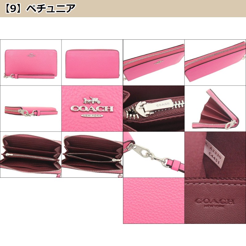 初売りポイント2％】コーチ COACH 財布 長財布 FC4451 C4451 ペブルド