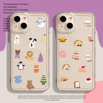 jellycat手機殼適用iphone15蘋果16promax動物14面包13卡通12mini可愛11女x新款xs小清新xr小眾8透明plus軟套
