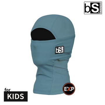 【紅利換購】BlackStrap Kids Exp Hood Balaclava-S 童素色雙層保暖多功能頭套【Nautical/海藍色】